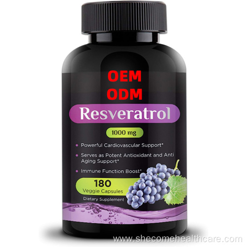 Customized Cardiovascular Support Resveratrol capsules